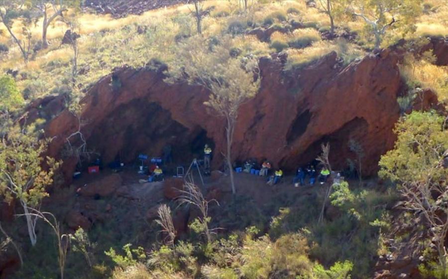 The excavation team at Juukan Gorge in 2014