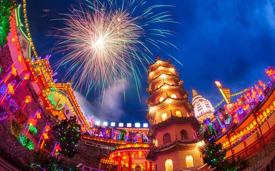 Fireworks are popular in New Year's traditions around the world