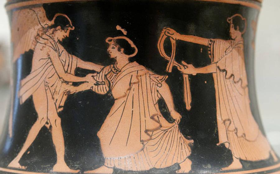  Painting of the Birth of Aphrodite on a ceramic vessel, 460 BC, from Metropolitan Museum of Art