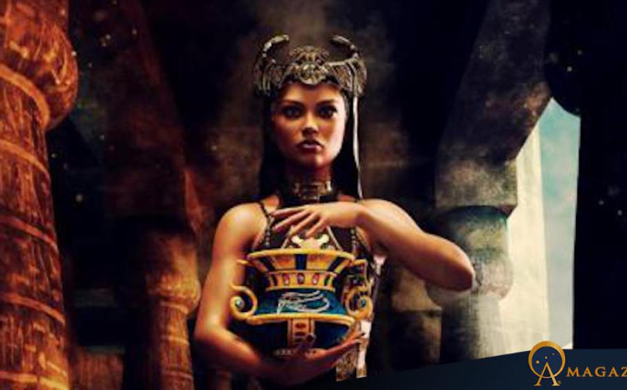 AI image of ancient Egyptian sorceress. 