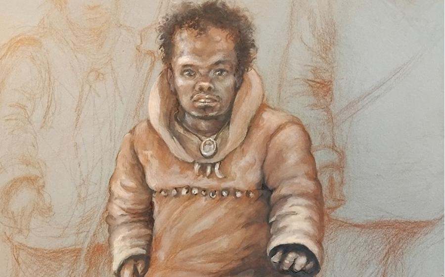 Reconstruction of Romito 2, a 16-year-old teenager with a form of dwarfism who lived 11,000 years ago in southern Italy.