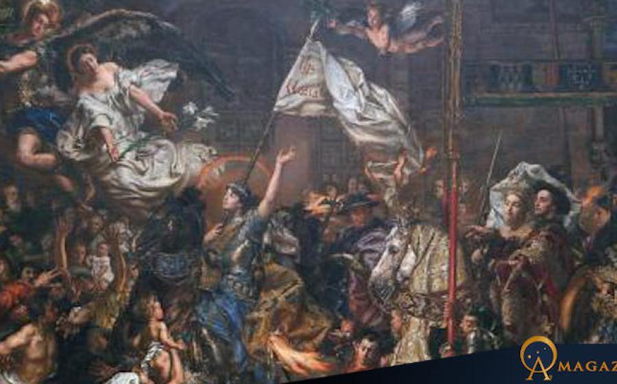 Detail of ‘The Maid of Orléans’ (1886) by Jan Matejko.