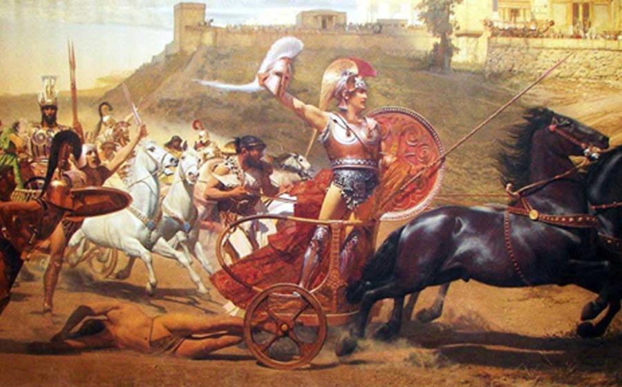 Triumph of Achilles in Corfu Achilleion.