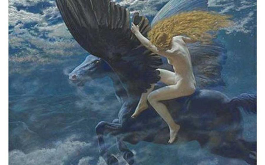 Dream Idyll (A Valkyrie) by Edward Robert Hughes