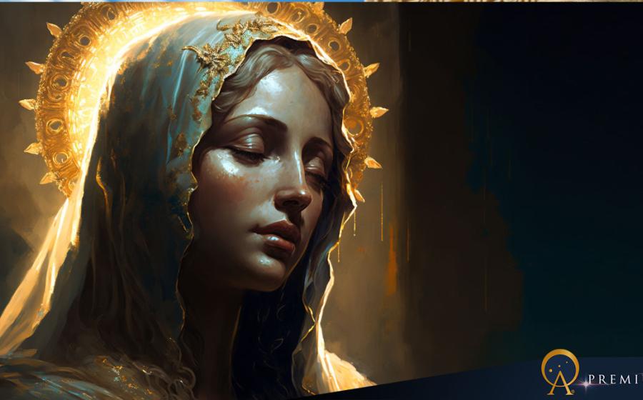 AI illustration of the Virgin Mary.