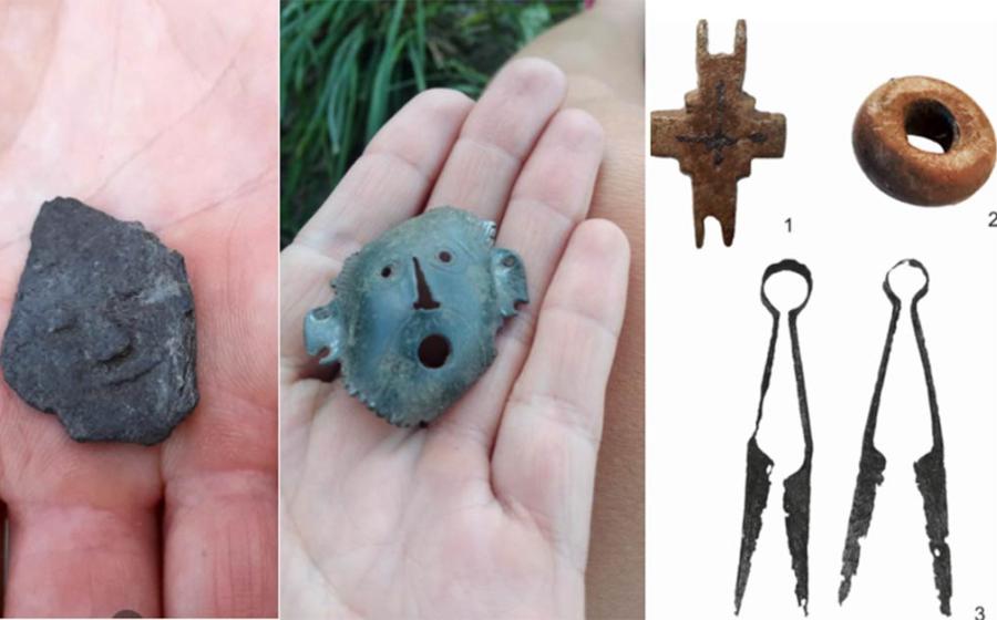 Just a few of the metal medieval objects found recently in Poland in the village of Poniaty Wielkie.