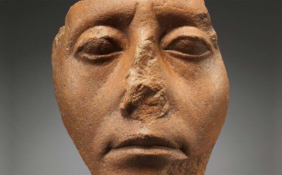 The statue of pharaoh Senwosret III, who ruled from 1878 BC to 1839 BC, is another in a long line of missing Egyptian noses. Source: Public domain