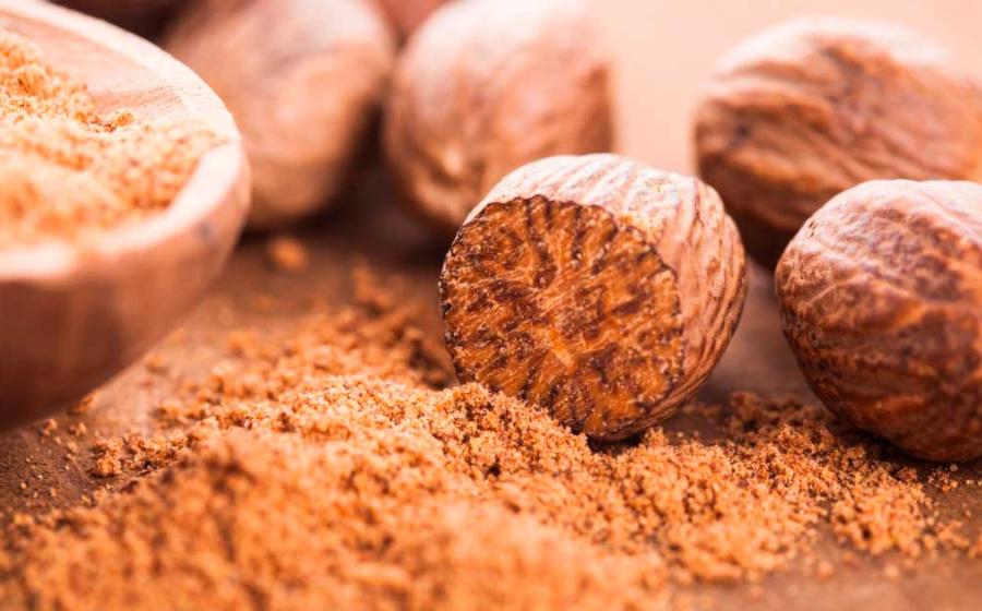 Ground nutmeg, used through history as powerful drug. Source: oksix / Adobe Stock