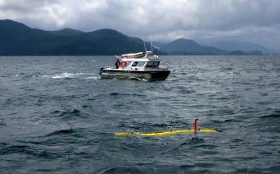 Researchers probe the ocean floor in Juan Perez Sound with University of Victoria’s AUV