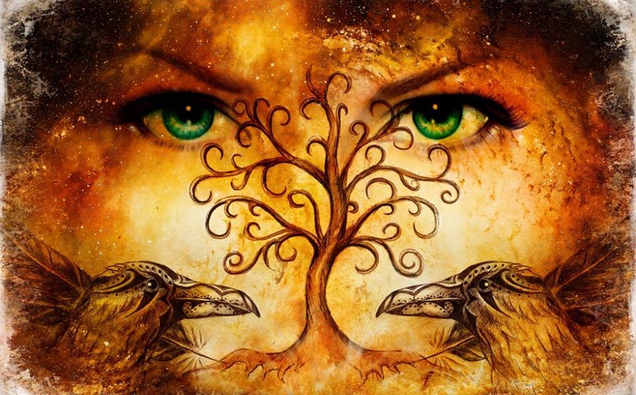 Representation of the goddesses that were the wives and daughters of Odin. Source: Jozefklopacka / Adobe Stock.