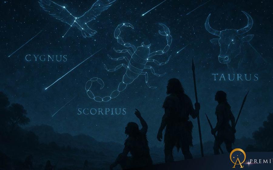 Hunter-gatherers of 12,000 years ago observing the star-filled night sky. Source: AI-generated image for Ancient Origins Unleashed