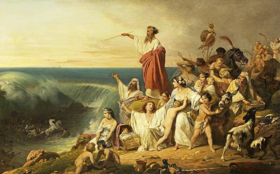 Moses and the Children of Israel Crossing the Red Sea, c.1855, by Henri Frédéric Schopin.