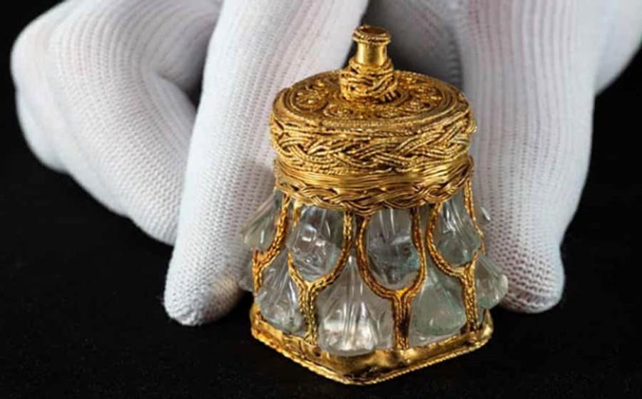 Rock crystal jar from the Galloway Hoard