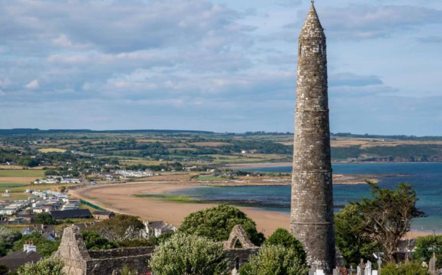 Round Tower in Ardmore, County Waterford, Ireland.