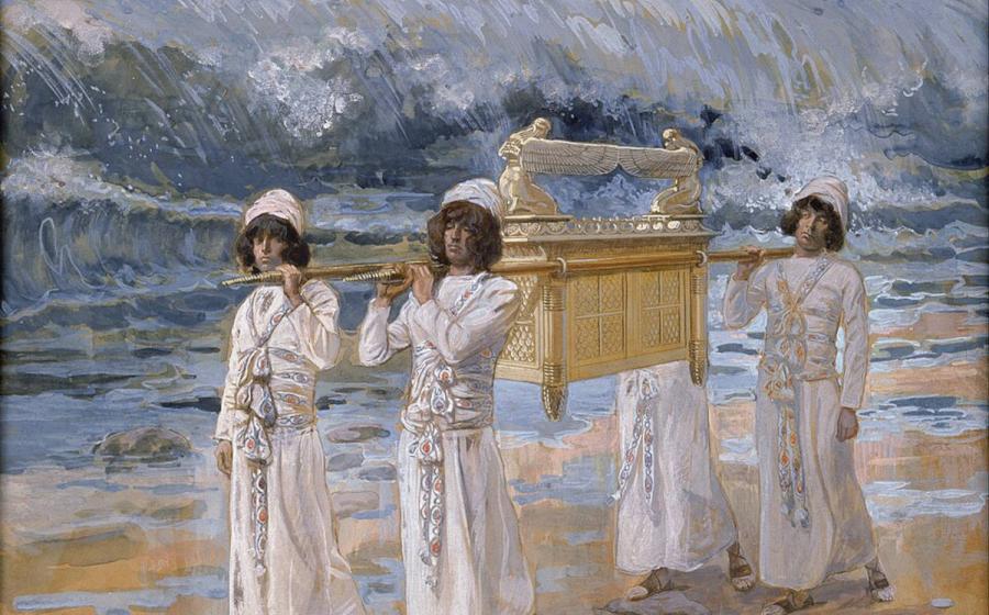 ‘The Ark Passes Over the Jordan,’ painting by James Tissot, c. 1896–1902. 