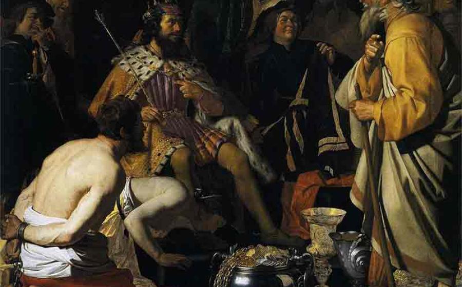 Solon and King Creso. Source: Public Domain