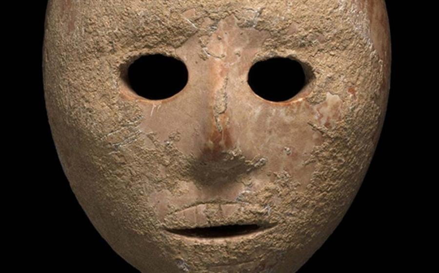 9000 year-old mask that was recovered.