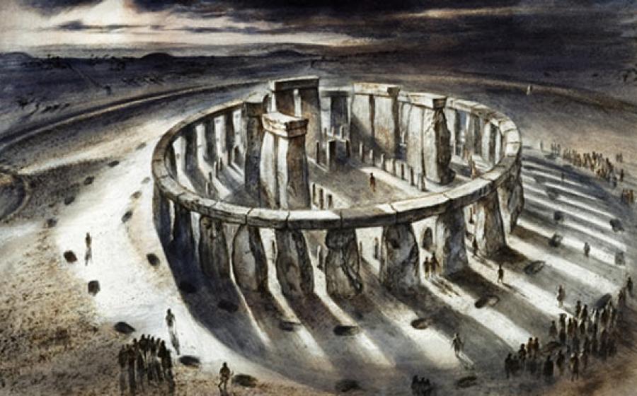 Reconstruction drawing of Stonehenge