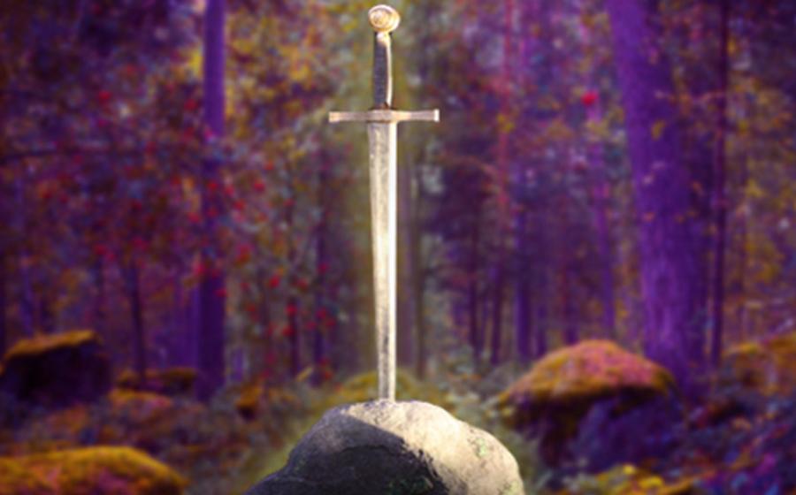 Sword in a Stone and Fairy Tale forest