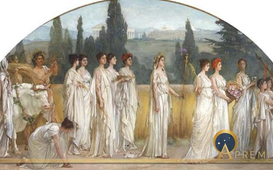 Thesmophoria by Francis Davis Millet, 1894-1897 (Public Domain)