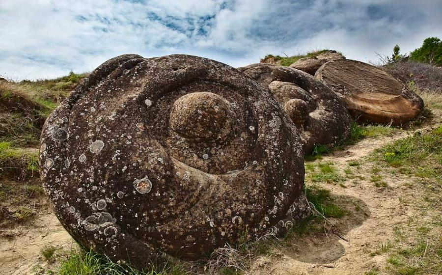 A spectacular example of the mysterious “living and moving” trovants of Romania, a rare and complex geological formation. Source: Nicu Buculei / CC BY-SA 3.0