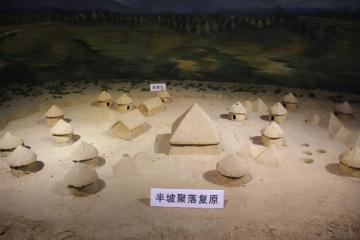 Yangshao Village Diorama, illustrating an early Neolithic settlement in Henan, China.