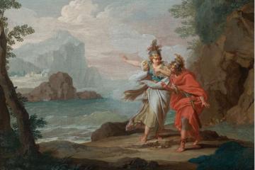 Athena Appearing to Odysseus and revealing Ithaca, painting