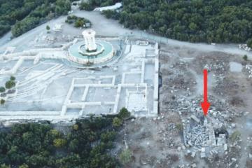 The excavation area where the oracle monument was found at Kibyra.