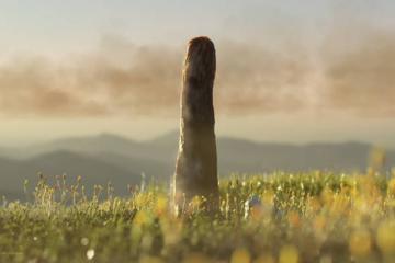 Artist’s impression of what Prototaxites would have looked like.