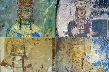 The four best-known medieval frescoes depicting Queen Tamar of Georgia.