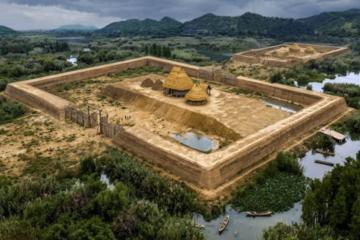 A reconstruction of the Fanshan ritual platform.