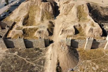 Aerial Photo of the Shamash Gate from the East