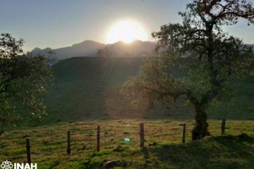 Sunrise viewed from the Tetelihtic solar observatory in Puebla’s Sierra Norte.