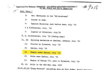 The resurfaced CIA document with descriptions from 1952 