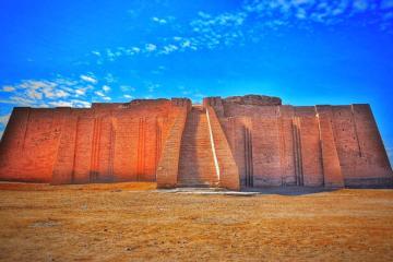 The Ziggurat of Ur in southern Iraq.