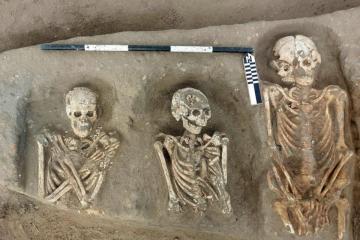 Various burials uncovered at  Greco-Roman cemetery at Egypt’s Tell Kom Aziza site.