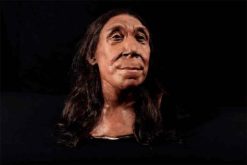 The head of Shanidar Z was made by the Kennis brothers for the Netflix documentary ‘Secrets of the Neanderthals’ based on 3D scans of the reconstructed skull