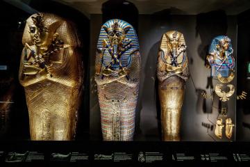 Tutankhamun's Nested Coffins and Royal Funerary Treasures