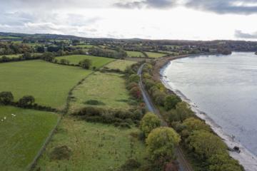 The site of the largest Viking settlement discovered in Ireland, by the River Suir near Waterford, Ireland.