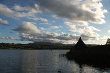 Llangorse Lake in South Wales,