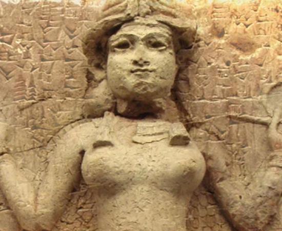 Deriv; Famous relief from the Old Babylonian period called the "Burney relief" or "Queen of the Night relief", Cuneiform tablet c. 24th century BCE