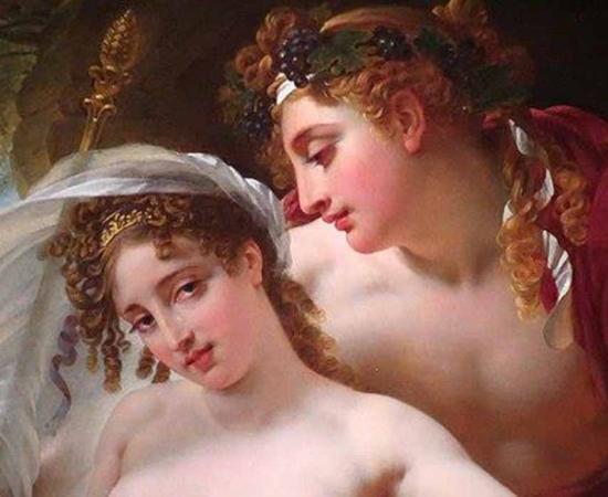 Detail of ‘Bacchus and Ariadne’ (1820) by Antoine-Jean Gros. Source: Public domain