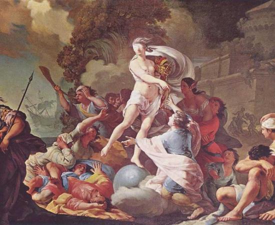 “Goddess of Luck” Blind Fortuna by Tadeusz Kuntze (1754)