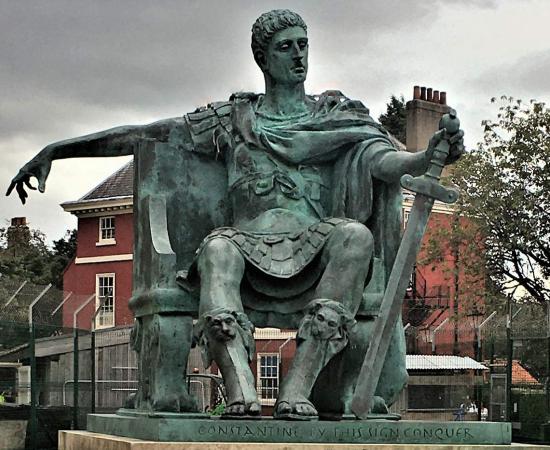 Constantine, bronze statue of 1998 