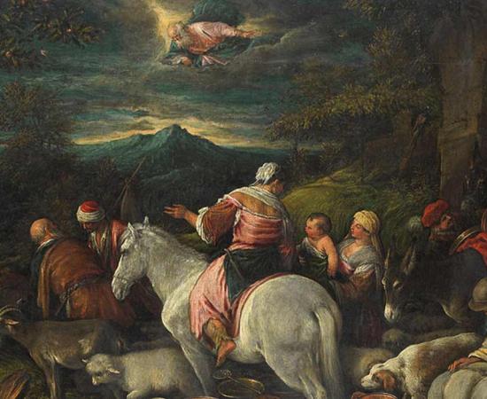 Abraham leaves Haran for Egypt by Francesco Bassano the Younger (1560 – 1592) 	 Rijksmuseum (Public Domain)