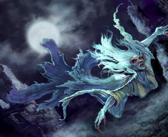 A woman in white – the banshee of legend 