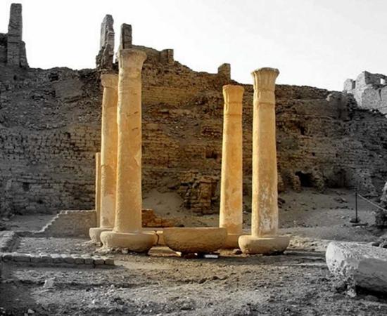 Remains of the house of scribe Butehamun at Medinet Habu, design by Anand Balaji. (Photo credits: Meretseger Books); Deriv.