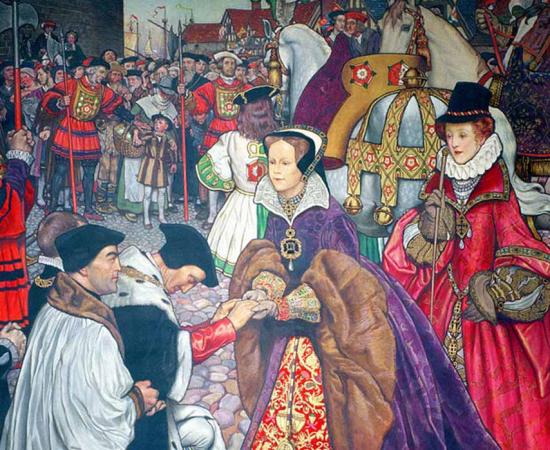 Mary Tudor, Henry VIII, Katherine Aragon, Elizabeth I, Edward VI, Depression, Fall of the Leaf, Philip of Spain, Act of Succession