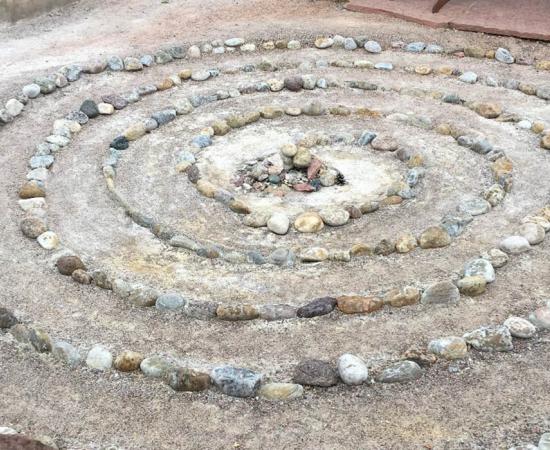 Spiral Medicine Wheel Ojo Caliente, NM. (Image: Courtesy © Dr Linda Tello)