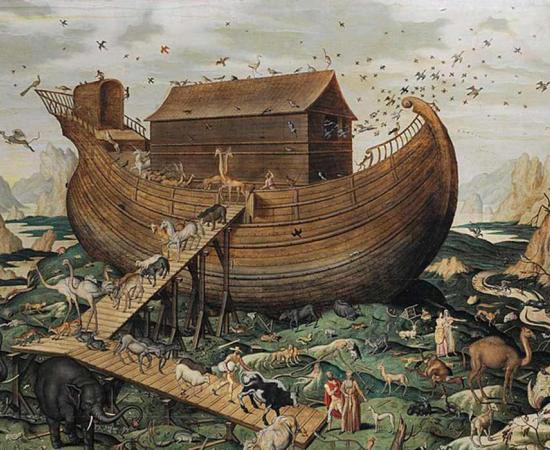 Noah's ark on the Mount Ararat by Simon de Myle  (1570) Sotheby’s (Public Domain)